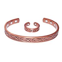 Sunshinesea Magnetic Copper Bracelets&Ring for Arthritis