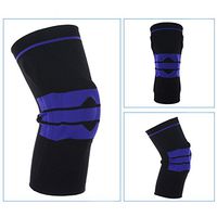yyan Silicone Knee Brace Pads Support Gel Breathable High Compression Sports Sleeve (Black, M)