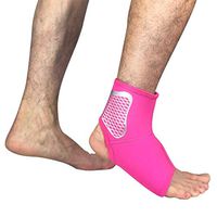 Whryspa Sport Ankle Brace Sleeve Support Guard Foot orthosis Orthopedic Ankle Brace Support stabilizer (1 Pair),Pink,L