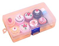 Set of 4 Contact Lens Case Cake Shape Random Color