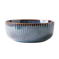 Bowl Ramen Bowl Household Ceramic Soup Bowlware Large Salad Bowl Microwave Oven for 6 Inches / 8.25 Inches Optional Household tableware, retro bowl (Color : 6 Inches)