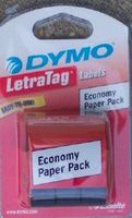 Dymo LetraTag Black on White Paper Economy Pack