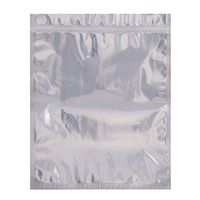 Clear/Silver Stand Up Pouch 14"x17"x6.5", Pack of 100