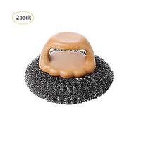 dissylove Steel Wool - Extra Coarse Cleaning Scouring Pads,Cookware Cleaner for Skillet, Wok, Pot, Pan,Grills and Oven | Excellent for Removing Rust