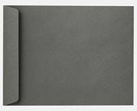 9 x 12 Open-End Envelopes in 80 lb. Smoke for Mailing a Business Letter, Catalog, Financial Document, Magazine, Pamphlet, 50 Pack (Dark Gray)