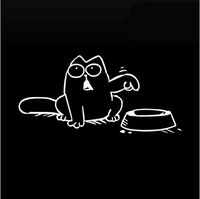 ETbotu Car Sticker Funny Gas Fuel Tank Cap Cover Vinyl Feed Me! for Car Truck SUV Bumper Car Decoration