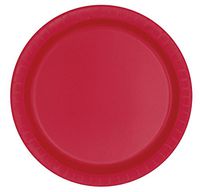 Red Paper Cake Plates, 8ct