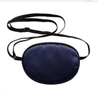 Adults Adjustable Silk Eye Patch with Elastic Strap Single Eye Patch to Treat Lazy Eye Amblyopia Strabismus