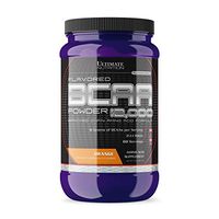 Ultimate Nutrition Flavored BCAA Powder - Caffeine Free with 3g Leucine 1.5g Valine 1.5g Isoleucine - Post Workout Amino Acid Supplement, Orange, 60 Servings