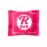 RBar Pink Lemonade Energy Bars – Plant Based Whole Food Snack Bars – Just 6 Ingredients, Gluten & Dairy Free Natural Nutrition & Travel Food for Men & Women, Adults & Toddlers (1.6 oz 10 Count)