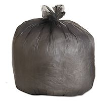 Boardwalk 404622BLK High-Density Can Liners, 40 x 46, 45-Gal, 22 Micron Equivalent, Black (6 Packs of 25)