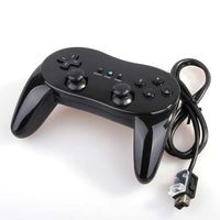 Donop Black Classic Controller Console Gampad Gaming Pad Joypad Pro for Nintendo Wii 2 Pack