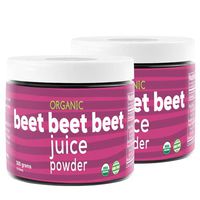 Beet Beet Beet- Organic Beet Juice Powder, 300 Grams, 100% Pure USA Grown Beets, No Additives or Flavors, Cold Temperature Processed for Maximum Potency (2)