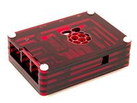 Enclosure for Raspberry Pi Stash Box 2 Case - Slice Trans Red/Black Ember (Model B+/2B)