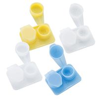 Flip Top Ridged Contact Cases-Eye Care Accessories-100 per Pack