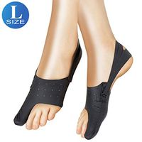 Adjustable Bunion Corrector and Bunion Relief Toe Straightener 24h Day Night Wear in Shoes Protector Sleeves Socks Hallux Valgus for Woman and Man (Large)