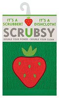 MU Kitchen Scrubsy Dishcloth and Scrubber (Strawberry)