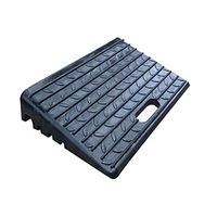 Rubber Anti-Skid Ramp, Portable Outdoor Travel Vehicle Dock Cargo Loading Ramp, Highway Edge Car Uphill Mat Height 7-10cm (Color: Black) (Size : 503110CM)