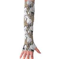 BaPaLa Cavalos-bege Sports Arm Sleeves Cooling Or Warmer UV Sun Protection Compression Arm Sleeve for Women& Men Suit for Cycling,Running,Golf, Basketball,Football 1 Pairs