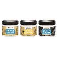 Redmond Earthpowder, All Natural Tooth and Gum Powder Bentonite Clay Bundle (Peppermint Charcoal, Citrus, Peppermint)