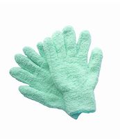 WHOISHE Household Microfiber Dusting Cleaning Gloves - Kitchen Cleaning Hand Glove for Cars,Trucks,Home,Windows,Mirrors and Lamps (One Pair,Green)