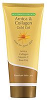 Arnica & Collagen Gold Gel - [7 Oz] Tube of a Very Effective Gel. Your Best Bet for Bruises, Swelling, Muscle Stiffness, Sprains, and Strains. ***With Daily Use, Results Can Be Noticed in 3 Days!***