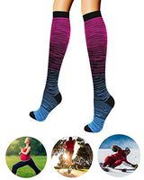 ZZmx Compression Socks for Women & Men 15-20 mmHg,Any Color Size per Your Choice Same Price for Your Family