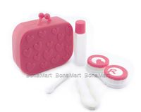 BONAMART Cute Travel Contact Lens Case Kit Holder Mirror Box