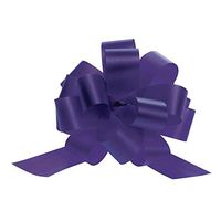 Gift Wrap Pull Bows 4" Purple 50 per case