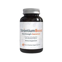 Strontium Boost - Natural Strontium Citrate Supplement - Scientifically Proven To Increase Bone Density In 6 Months - 60 Easy-To-Swallow Veggie Capsules - 1 Bottle