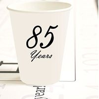 Partypro 85 YEARS CLASSY BLACK CUP (8 CT) by
