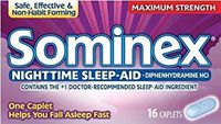 Sominex Nighttime Sleep Aid 16Cpl, Pack of 18