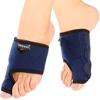 Velpeau Bunion Corrector (Pair) - Orthopedic Toe Separators, Big Toe Straightener Brace, Bunion Splints for Hallux Valgus, Hammer Toe, Day or Night Support for Women & Men (Small)