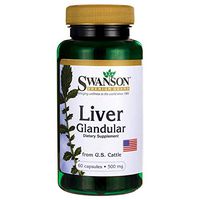 Swanson Liver Glandular 500 Milligrams 60 Capsules