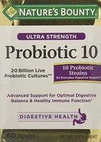 Nature's Bounty Ultra Probiotic 10, 60 Count - 3 Pack