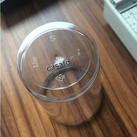 CASATO Plastic Disposable Cups with Lids - Premium 20 oz (Ounces) Crystal Clear PET for Cold Drinks Iced Coffee Tea Juices Smoothies Slush Soda Cocktails Beer Kids Safe