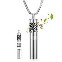 Birthday Gift for Women Teenage Girls, Cute Little Diffuser Necklace Jewelry for Anxiety Relief, Stainless Steel Pendant 19+2 inch Chain