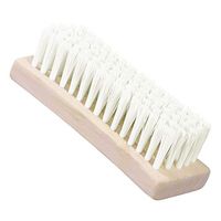 Yardwe Laundry Brush Multi-use Clothes Shoes Washing Scrubbing Brush Spotting Brush Soft Nylon Bristles Cleaning Brush With Wooden Handle For Down Jackets and Coats 1PCS (White)