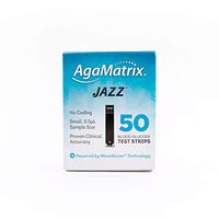 AgaMatrix 50 Piece Jazz Test Strip, 0.05 Pound