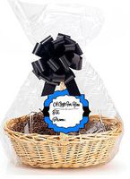 Deep Sky Blue 2Pack Designer Cello Bags/Tags/Bows Cellophane Jumbo Gift Basket Packaging Bags Flat 30" x 40"