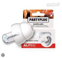 Alpine PartyPlug Ear Plugs for Loud Music Environments, White