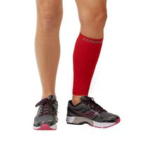 Zensah Calf/Shin Splint Compression Sleeve (singe sleeve), Red, X-Small/Small