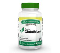 Glutathione Reduced GSH 500mg 60 Vege-Capsules (Natural) by Health Thru Nutrition