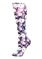 Celeste Stein Therapeutic Compression Socks, Noir Roses, 15-20 mmHg, Moderate, Ant Floral, 0.6 Ounces