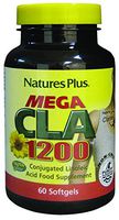 NaturesPlus Mega CLA 1200-1200 Conjugated Linoleic Acid, 60 Softgels - Natural Stimulant-Free Weight Loss Support Supplement, Fat Burner for Women & Men - Gluten-Free - 60 Servings