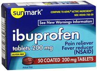 Sunmark Ibuprofen, 200 mg, 50 tabs