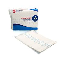 Dynarex Panty Liners With Adhesive Tab, 6" X 17", 25 Count