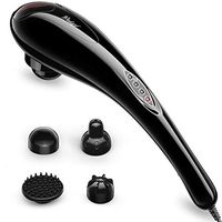 Dularf Handheld Percussion Massager Deep Tissue Massager for Neck Shoulder Waist Leg Foot Back Muscles Pain Relief Electric Full Body Massager with 6 Powerful Massage Modes&Speeds Portable Design