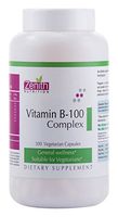 Zenith Nutrition Vitamin B-100 Complex | Healthy Cholesterol Levels | Vegetarian Dietary Supplements, 300 Capsules