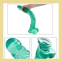 14inch Insert Length Green Long Dillos for Couple- Easy to Clean - -XQG